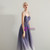 In Stock:Ship in 48 Hours Purple Tulle Spaghetti Straps Prom Dress