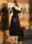 In Stock:Ship in 48 Hours Black One Shoulder Tea Length Prom Dress