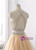 Champagne Tulle Two Piece Halter Homecoming Dress With Beading