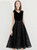 In Stock:Ship in 48 Hours Black Lace V-neck Short Prom Dress