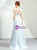 In Stock:Ship in 48 Hours Light Blue Mermaid Satin Appliques Prom Dress