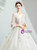 In Stock:Ship in 48 Hours Tulle Long Sleeve V-neck Wedding Dress