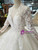 Ivory White Tulle Lace Appliques V-neck Backless Long Wedding Dress