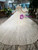 Champagne Ball Gown Tulle Appliques Long Sleeve With Beading Wedding Dress
