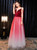 In Stock:Ship in 48 Hours Burgundy Tulle Spaghetti Straps Prom Dress