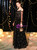 In Stock:Ship in 48 Hours Black Tulle Long Sleeve Prom Dress