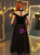 In Stock:Ship in 48 Hours Black Tulle Tulle Long Sleeve Prom Dress