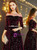 In Stock:Ship in 48 Hours Burgundy Velvet Half Sleeve Prom Dress With Sash