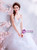 In Stock:Ship in 48 Hours White Ball Gown Tulle Spaghetti Straps Wedding Dress