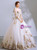 In Stock:Ship in 48 Hours White Tulle Embroidery Appliques Square Wedding Dress