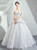 In Stock:Ship in 48 Hours White Ball Gown Off The Shoulder Appliques Wedding Dress