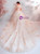 In Stock:Ship in 48 Hours Light Champagne Tulle Off the Shoulder Wedding Dress