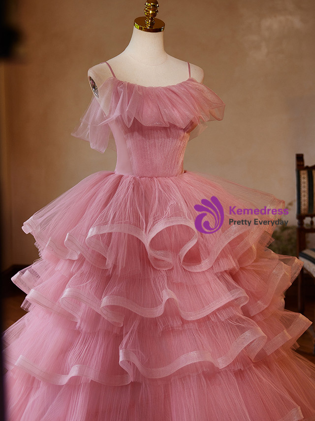 A-Line/Princess Spaghetti Straps Tulle Short Dresses with Sequins