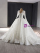 Classy White Off The Shoulder White Tulle Lace Appliques Long Wedding Dress Y9035