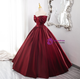 Burgundy Off the Shoulder Quinceanera Dresses Ball Gown Lace Prom Sweet 16 Dress c2768 main image 0
