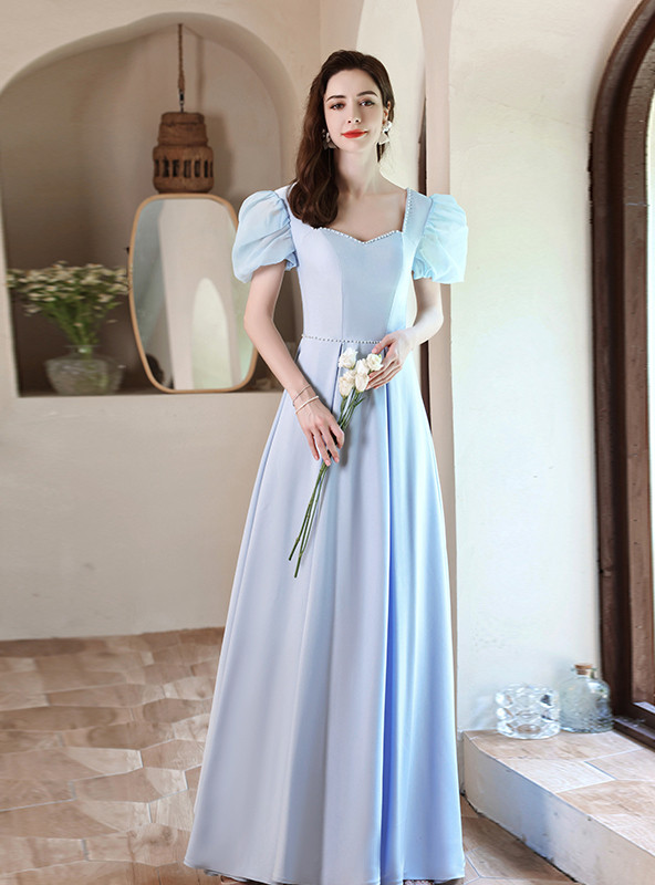 Puff Sleeve Prom Dresses,DS4871 main image 0