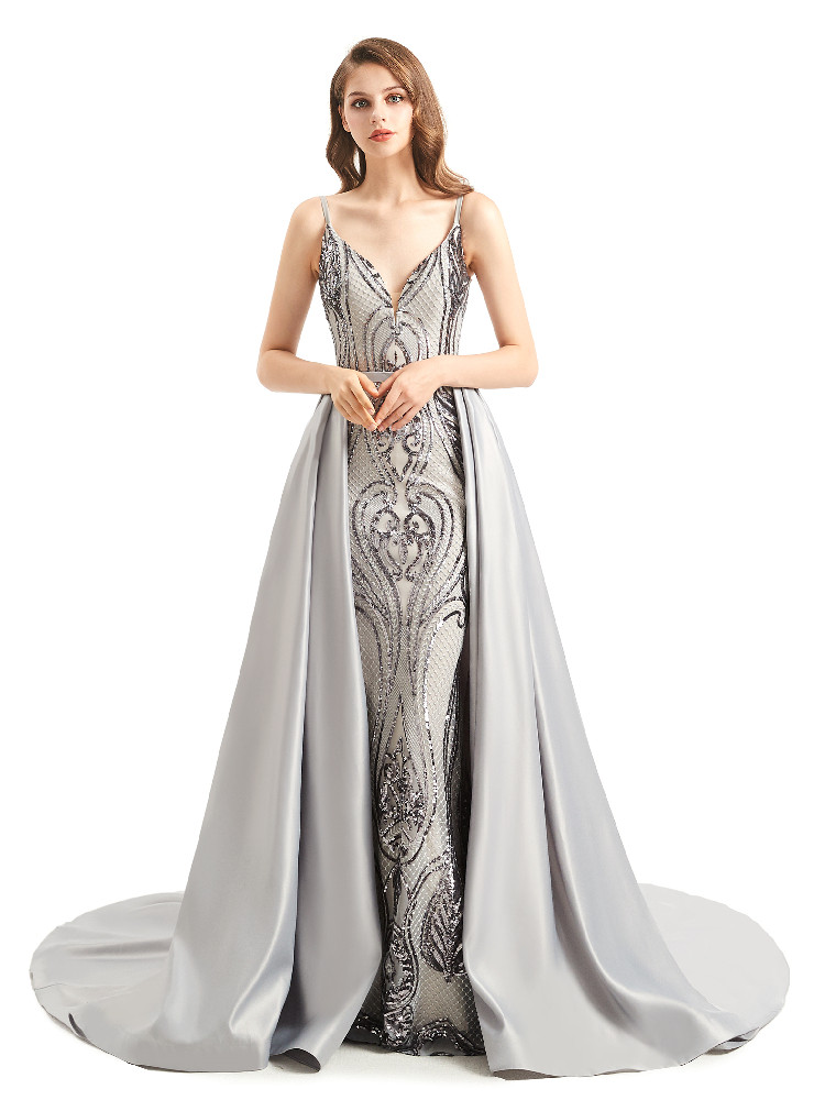 14816 Black Sequined Strap Dress