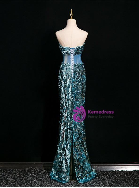 Mermaid Jersey Simple Dresses with Train Chocolate