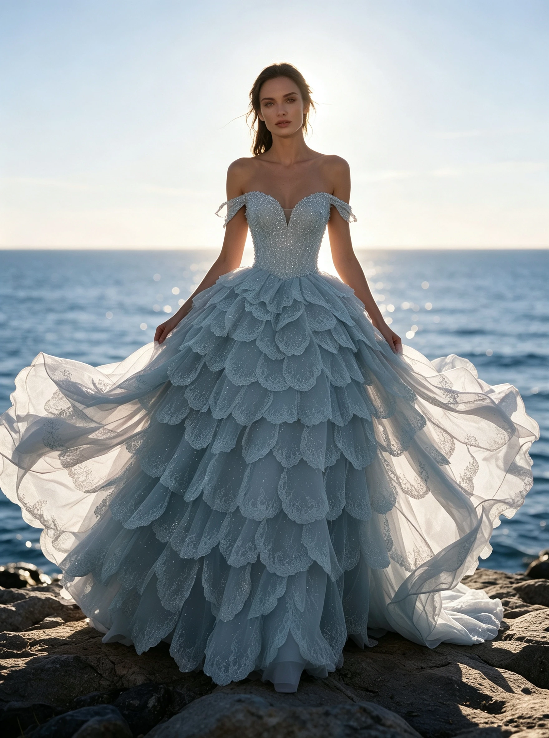 Blue gown
