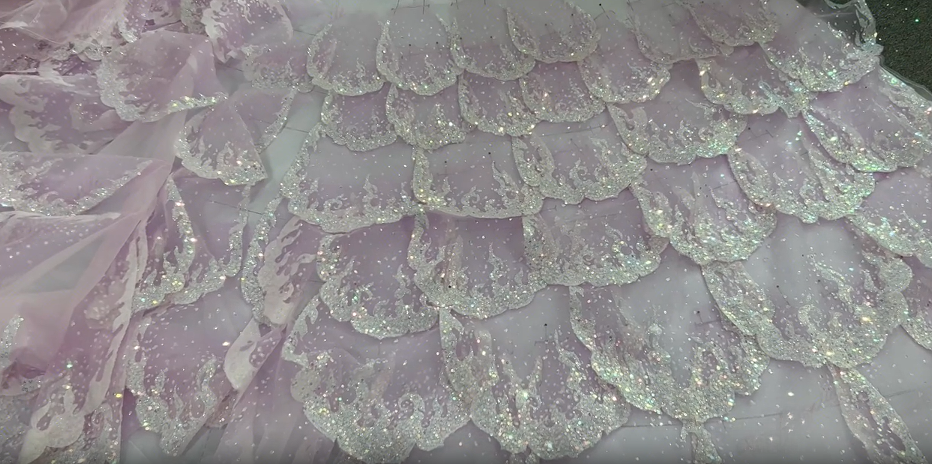 Layered wave skirt
