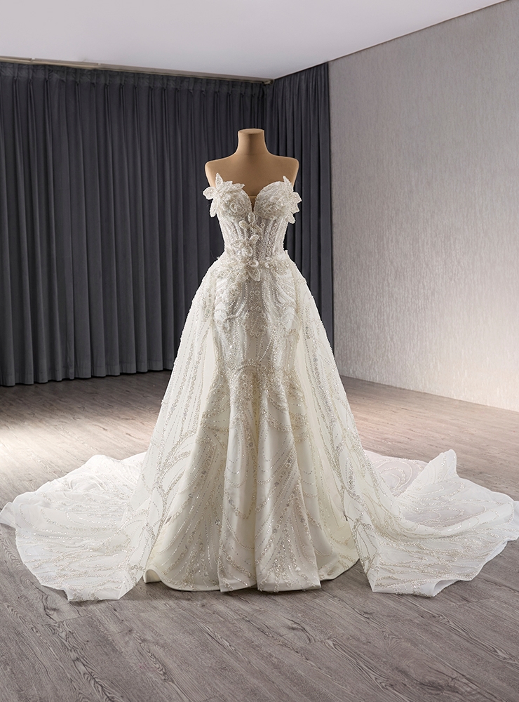 MEDI EMBROIDERY TULLE LACE DRESS ホワイト　S MEDI EMBROIDERY TULLE LACE DRESS ホワイト S