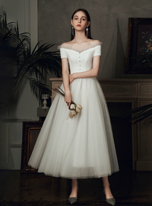 Stereoscopic White Flowers Sexy Off The Shoulder Ankle Lenght Bandage Dress Woman Birthday Party Vestido Party Outfit