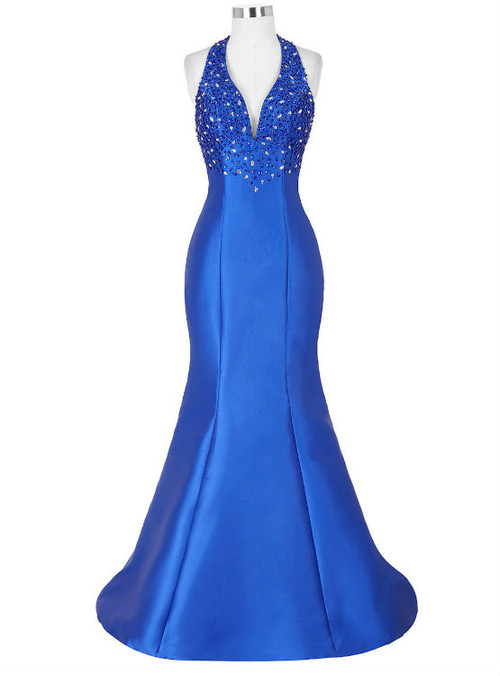celebrity royal blue dress Glamorous Blue Evening Gown Royal Blue Elegant Sexy Evening Dress Mermaid Celebrity Gown