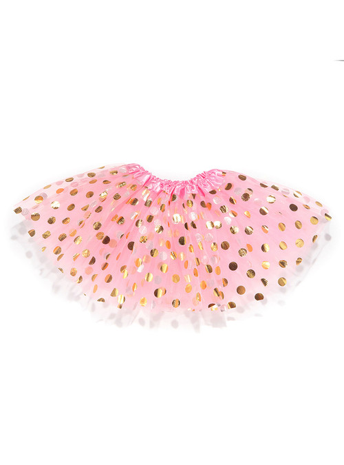 Pink Gild Point Tulle Tutu Skirts