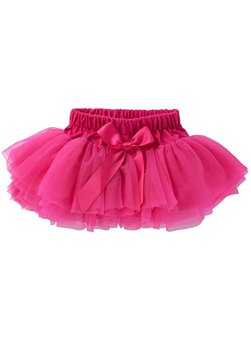 Fuchsia Cute Litter Girl Tulle Tutu Skirt
