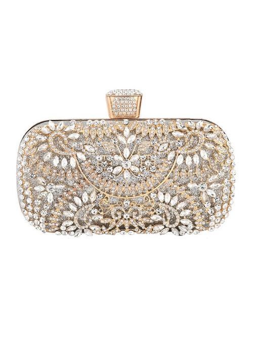 Silver Diamond Evening Clutch Bag Clutch Purse — free download
