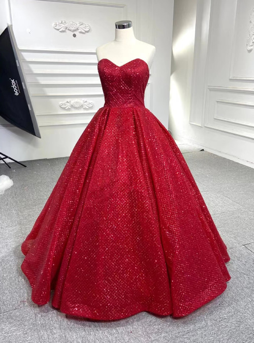 Glamorous Burgundy Prom Dress with Sequins and High Collar Long Sleeves