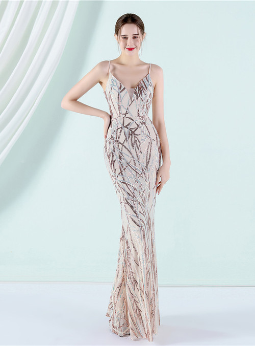Elegant Gold Spaghetti Straps Satin Lace Beaded Cocktail Dress A Line Homecoming Dress Birthday Outfits