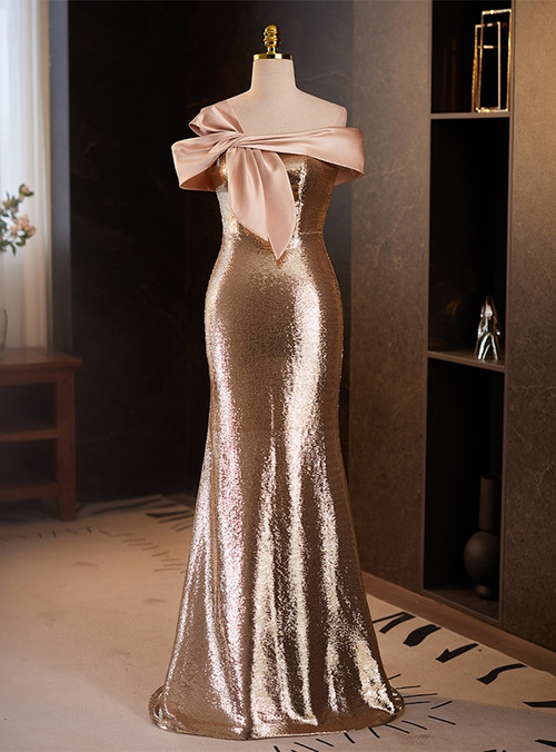 Off Shoulder Mermaid Champagne Black Lace Prom Dresses, Black Lace Homecoming Dresses