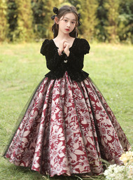 In Stock:Ship in 48 Hours Long Sleeve Flower Girl Dress