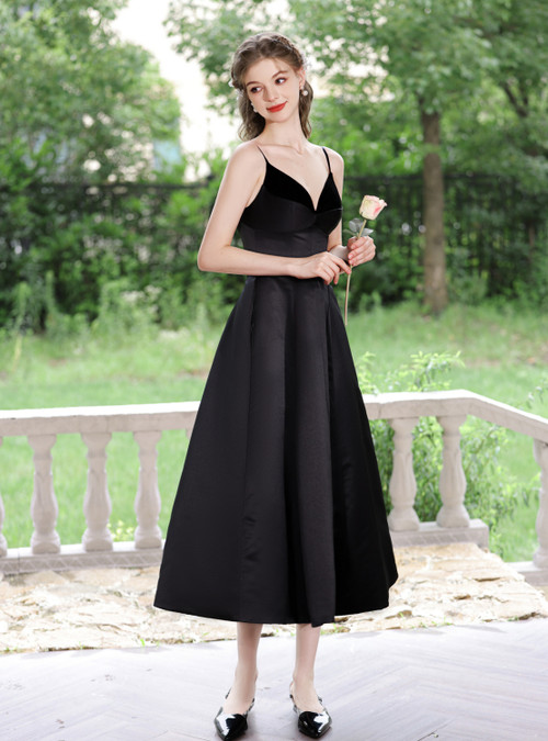 black 1950s prom dress Vintage 50s Prom Dress in Black Tulle
