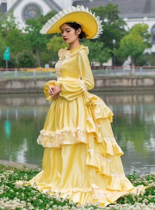 knee length dresses for ladies Shop Yellow Maxi Dress - Sauline Maxi Dress - Lemon