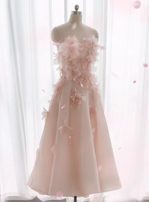 Trendy Black Long Sleeves 3D Flowers Prom Dress JTE476