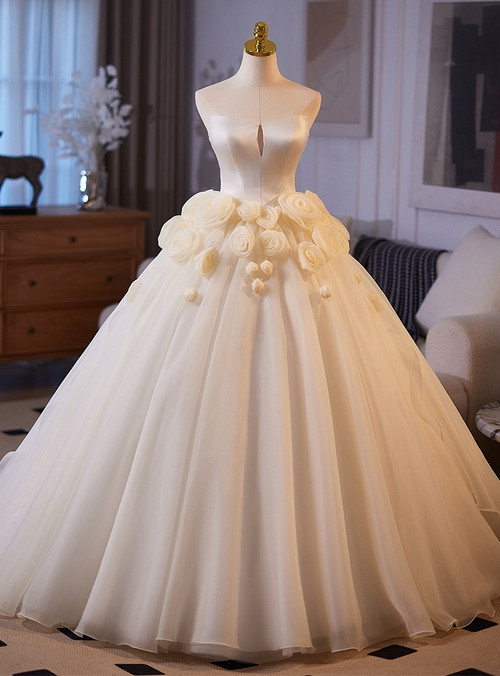 Three-dimensional Flower Party Tulle Dress main image 0