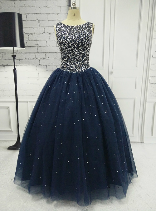 Ball Gown Formal Dresses With Jewel-embellished Bodice Long Elegant ...