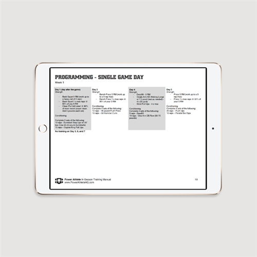 Be The Hammer - In Season Training Manual - e-book