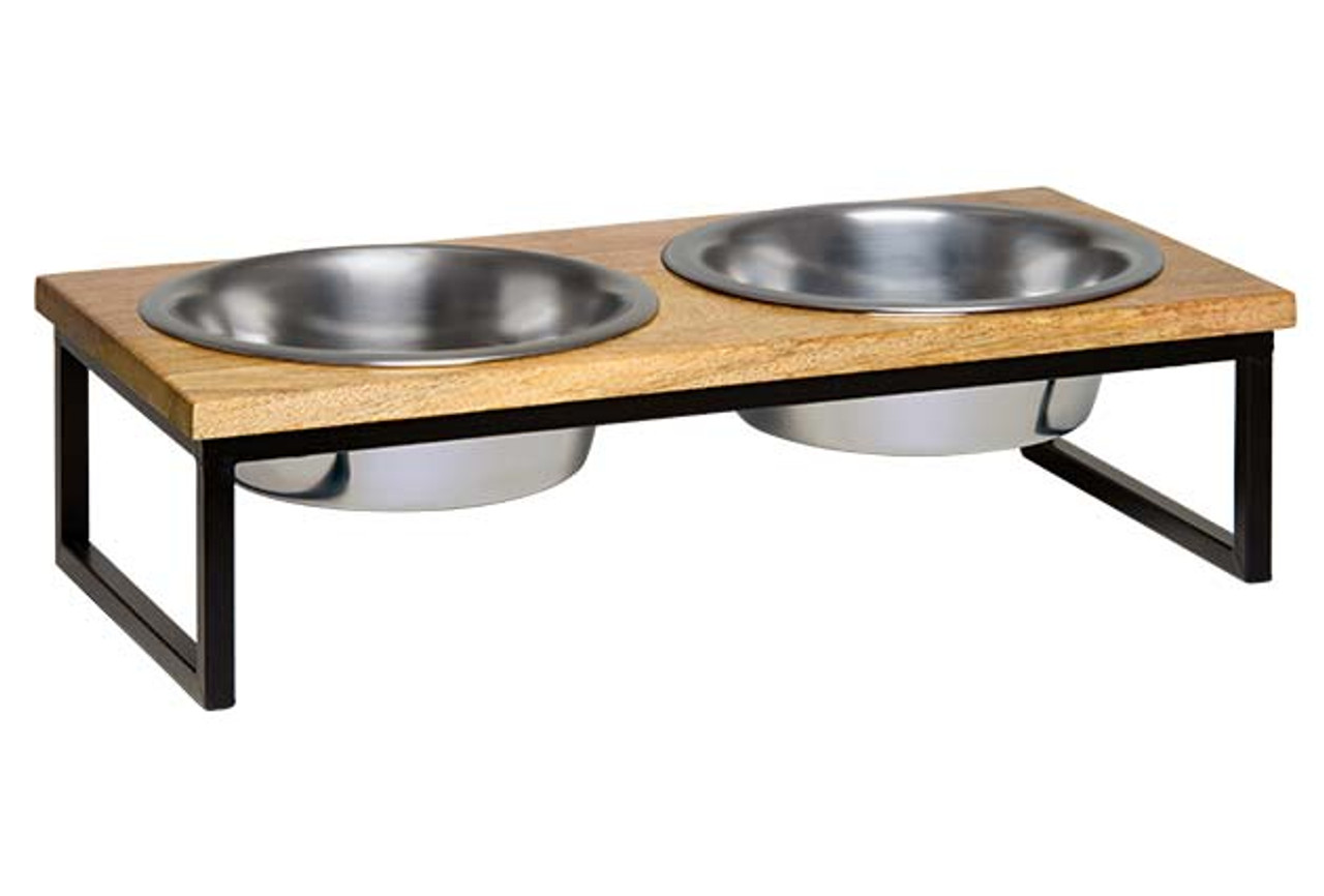 Top Paw Food & Water Bowls  Mat Double Diner Bowls - Dog