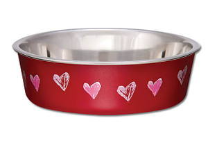 Loving Pets Hot Pink Retro Bowl — Concord Pet Foods & Supplies