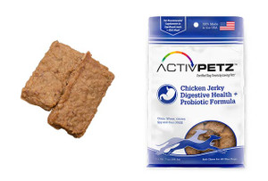 Activpetz - Chicken Jerky Dog Treats (Digestive and Probiotic Formula) Activpetz - Chicken Jerky Dog Treats (Digestive and Probiotic Formula)
