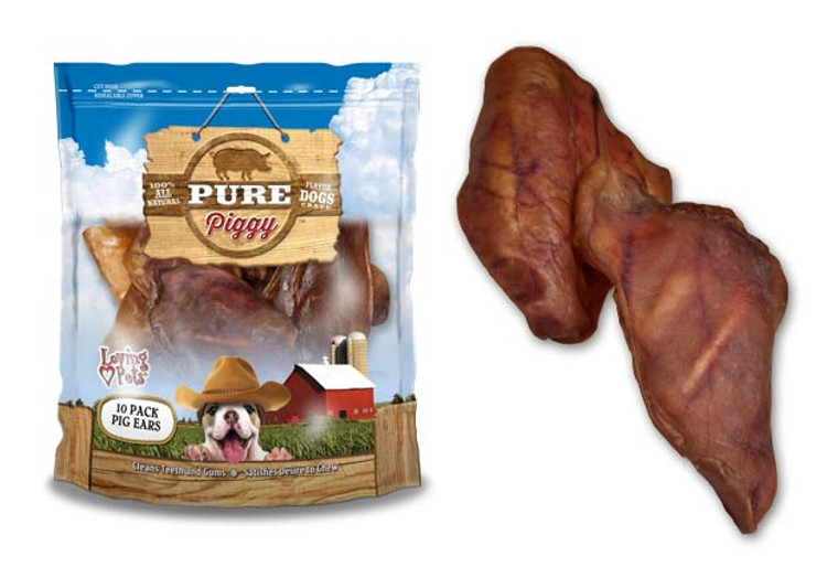 Pure Piggy® - Pig Ears for Dogs (10 Pack)
