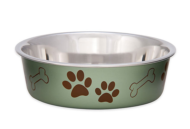 Bella Bowl - Stainless Steel Dog Bowl - Artichoke