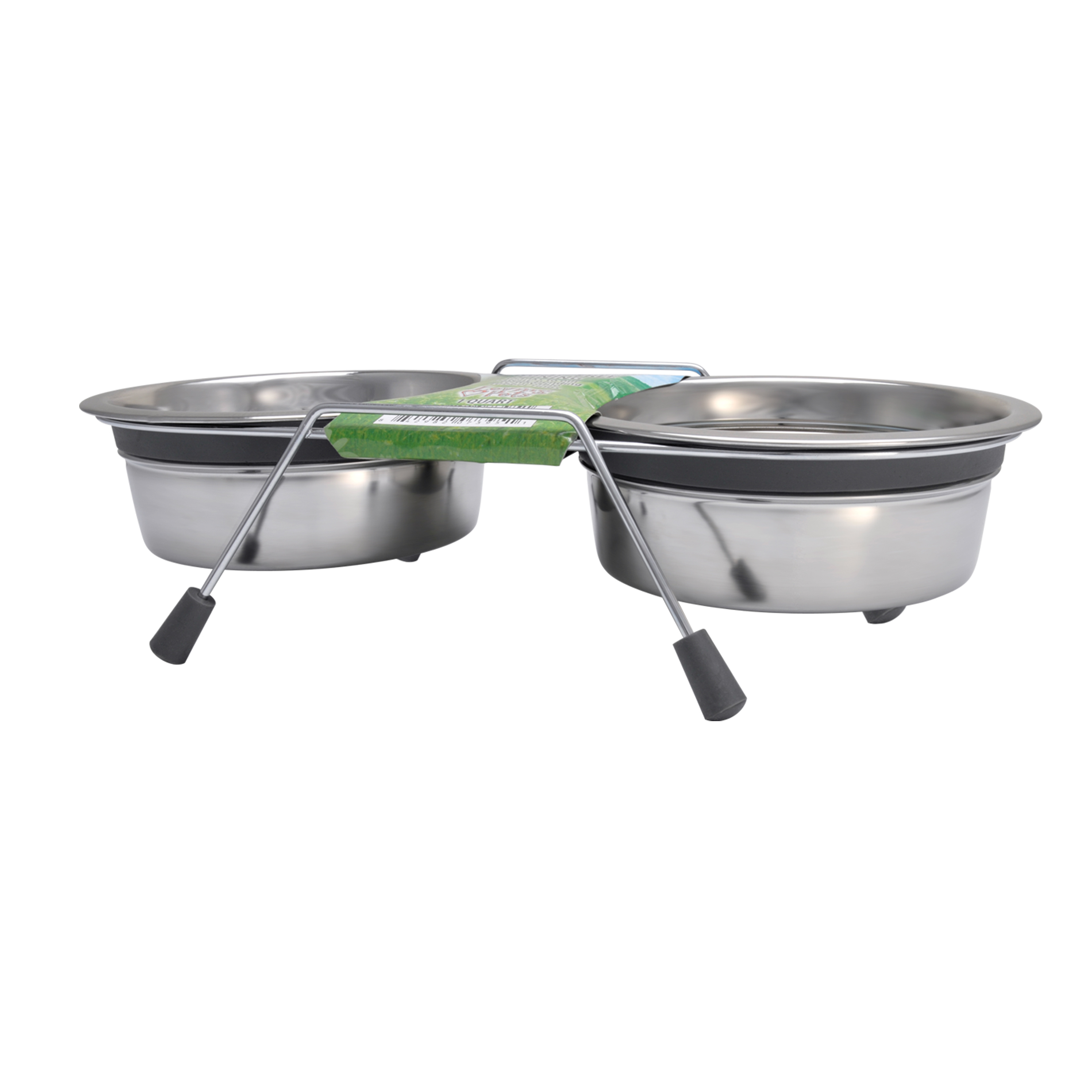 ETHICAL PET Mediterranean Double Diner Non-Skid Elevated Dog & Cat Bowls,  8-cup 