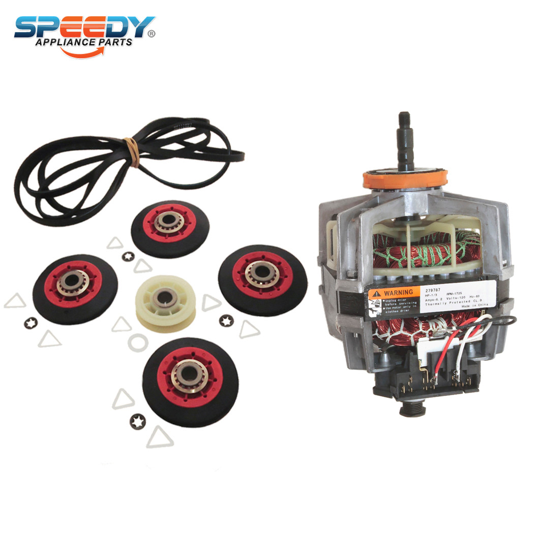 279787 4392067 Dryer Motor & Repair Kit for Whirlpool / Maytag