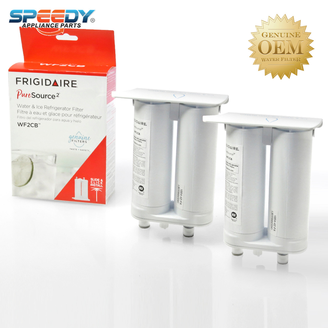 WF2CB (2 Pack) PureSource2 Frigidaire Refrigerator Ice & Water Filter