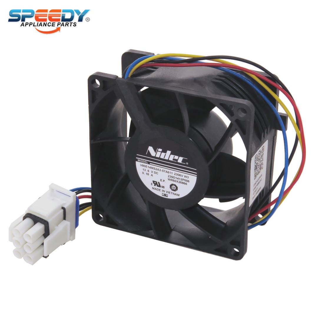 WR60X26866 Refrigerator Fresh Food Evaporator Fan Motor Replacement for