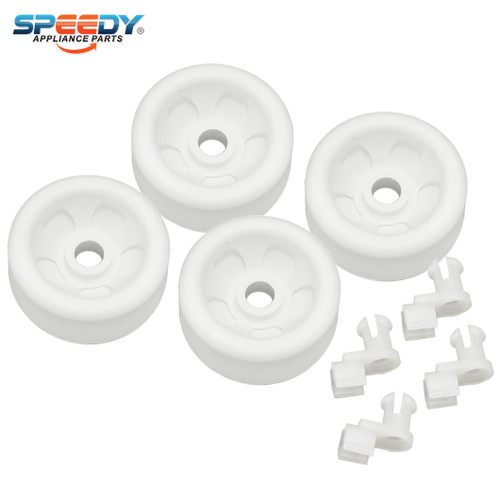 WD12X271 (4 PK) Dishwasher Rack Roller Replacement for GE / Hotpoint
